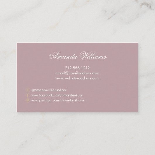 Blush Fotocollage Fotograaf / fotografie Visitekaartje (Achterkant)