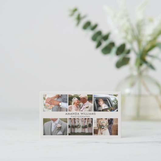 Blush Fotocollage Fotograaf / fotografie Visitekaartje (Staand voorkant)