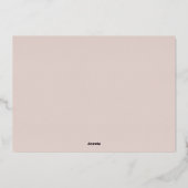 Blush | Fotofiltreerstrips Gold Folie Uitnodiging (Achterkant)