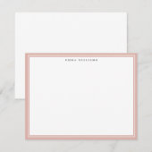Blush Frame Note Card Kaart (Voorkant / Achterkant)