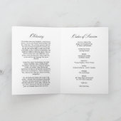 Blush Funeral Order of Service, Memorial Programme Programma (Binnen)