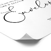 Blush Garden Baby shower Address Envelope Sign Poster (Hoek)