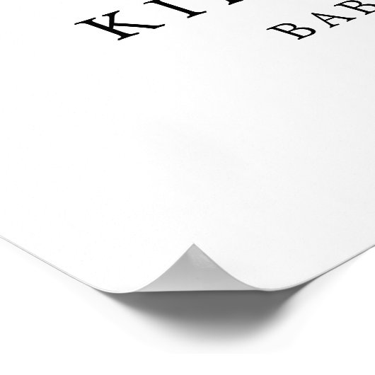 Blush Garden Baby shower Welkomstteken Poster (Hoek)