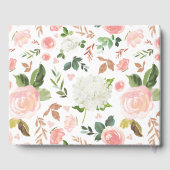 Blush Garden Floral Wedding Gastenboek (Achterkant)