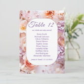 Blush Garden Romantische Trouwstoel Kaart (Staand voorkant)