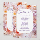 Blush Garden Romantische Trouwstoel Kaart (Voorkant / Achterkant)