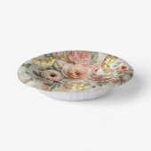 Blush Garden Roses Galentine Tea Party Florals Papieren Kommen (Gebogen)