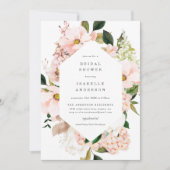 Blush Garden Spring Bridal Shower-uitnodiging Kaart (Voorkant)