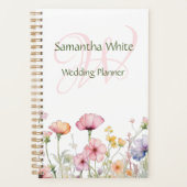 Blush Garden Watercolor Personalized Planner (Voorkant)