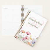 Blush Garden Watercolor Personalized Planner (Display)