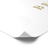 Blush Garden Weddenschap Welkomstteken Poster (Hoek)