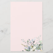 Blush Geometric Budget Weddenschap 5.5x8.5 Uitnodi (Achterkant)