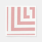 Blush Geometric Party Napkins Servet (Voorkant)