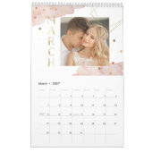 Blush geometric | Trendy Waterverf en foto Kalender (Mar 2027)