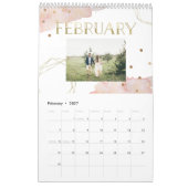 Blush geometric | Trendy Waterverf en foto Kalender (Feb 2027)