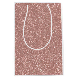 Blush Geometrisch Patroon Feest Medium Cadeauzakje