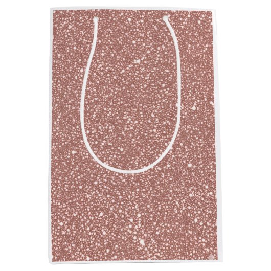 Blush Geometrisch Patroon Feest Medium Cadeauzakje (Voorkant)