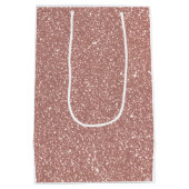 Blush Geometrisch Patroon Feest Medium Cadeauzakje (Achterkant)