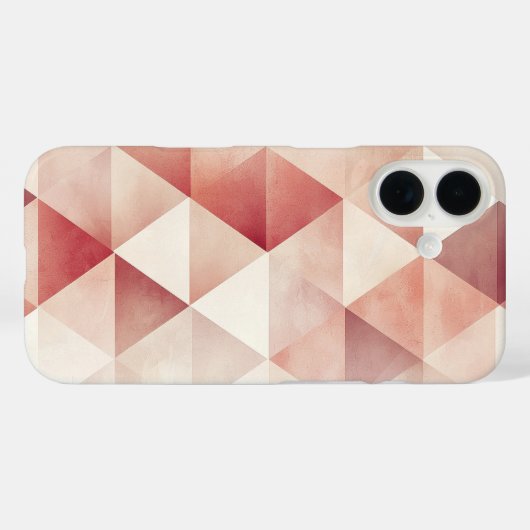 Blush Geometry Fade Case-Mate iPhone Case (Achterkant (horizontaal))