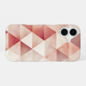 Blush Geometry Fade iPhone 16 Hoesje (Achterkant horizontaal)