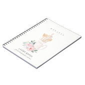 Blush-gereedschappen Cookbook Floral Roller Whisk Notitieboek (Linkerzijde)