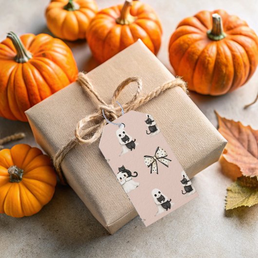 Blush Ghosts houden katten cadeau Labels Cadeaulabel