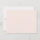 Blush Gingham Kleine Pompoen Kraam Briefkaart (Achterkant)