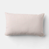 Blush Gingham Mocha Whimsical Heart Hello Kussen (Achterkant)