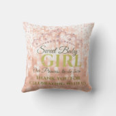 Blush Girly Diamond Roos Gold Sweet Baby Kussen (Achterkant)