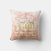 Blush Girly Diamond Roos Gold Sweet Baby Kussen (Voorkant)