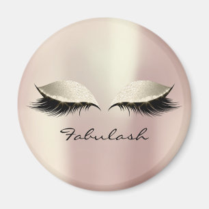 Blush Girly Makeup Lashes Name Ivory Pink Eyes Magneet