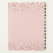 Blush Glitter Boss Lady CEO op persoonlijke titel  Planner (Achterkant)