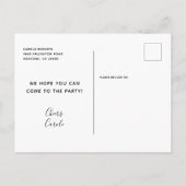 Blush Glitter Champagne Toast 21st Birthday Party Uitnodiging Briefkaart (Achterkant)