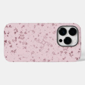 Blush Glitter Flakes Case-Mate iPhone Case (Achterkant (horizontaal))