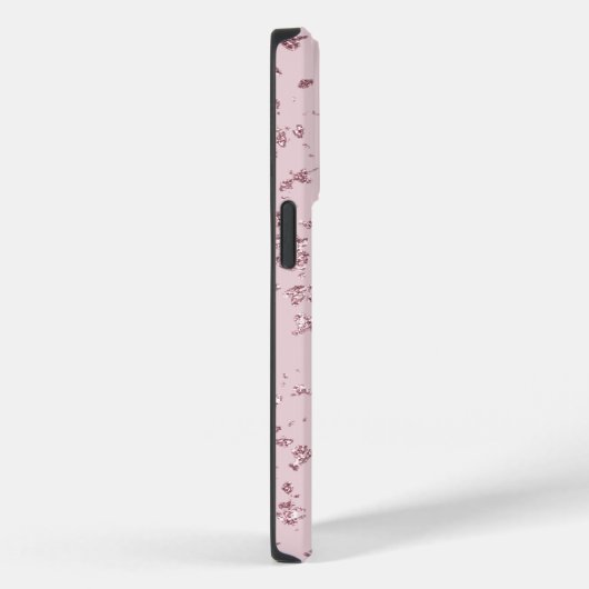 Blush Glitter Flakes Case-Mate iPhone Case (Achterkant / Rechts)