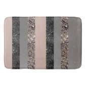 Blush Glitter Glam Stripes #1 #shiny Badmat (Voorkant)