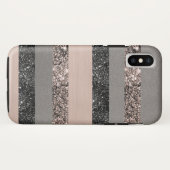 Blush Glitter Glam Stripes #1 #shiny Case-Mate iPhone Case (Achterkant (horizontaal))