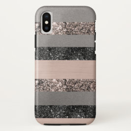 Blush Glitter Glam Stripes #1 #shiny Case-Mate iPhone Case
