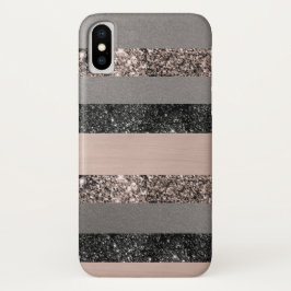 Blush Glitter Glam Stripes #1 #shiny Case-Mate iPhone Case