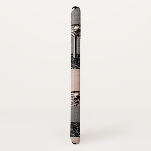 Blush Glitter Glam Stripes #1 #shiny Case-Mate iPhone Case (Achterkant / rechts)