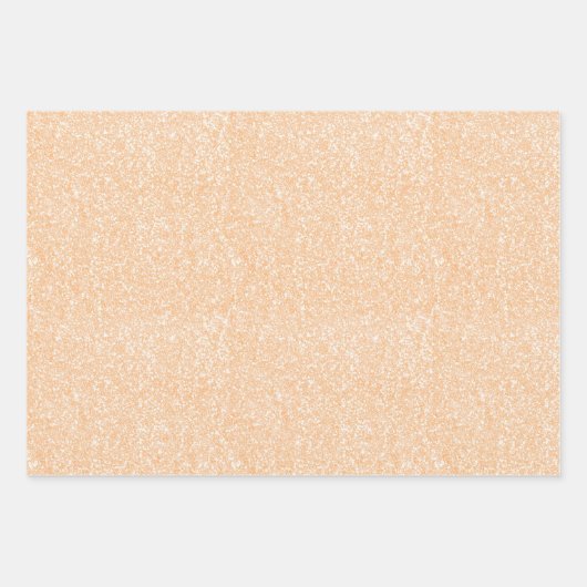 Blush Glitter Gradient Kleur FFCBA1 Inpakpapier Vel (Voorkant 3)