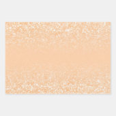 Blush Glitter Gradient Kleur FFCBA1 Inpakpapier Vel (Voorkant 2)