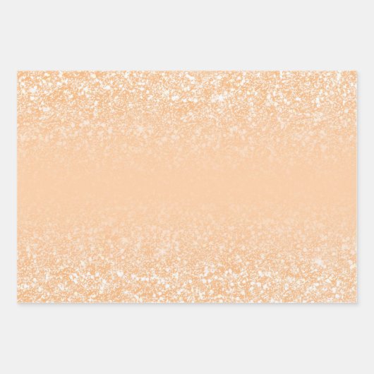 Blush Glitter Gradient Kleur FFCBA1 Inpakpapier Vel (Voorkant 2)