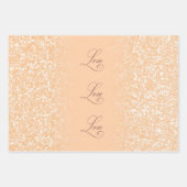 Blush Glitter Gradient Kleur FFCBA1 Inpakpapier Vel (Voorkant)