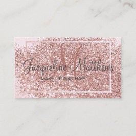 Blush Glitter Makeup Artist Afsprakenkaartje