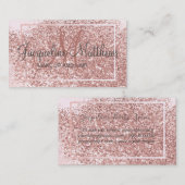 Blush Glitter Makeup Artist Afsprakenkaartje (Voorkant / Achterkant)