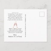 Blush Glitter Numerology Prediction Nieuwjaar 2022 Briefkaart (Achterkant)