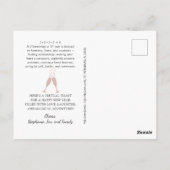 Blush Glitter Numerology Prediction Nieuwjaar 2022 Briefkaart (Achterkant)