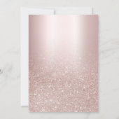 Blush Glitter Ombre 40th Birthday Party Invitation (Achterkant)
