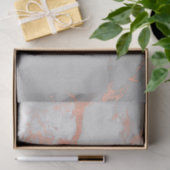 Blush Glitter White Pink Marble Modern Tissuepapier (Geschenk)